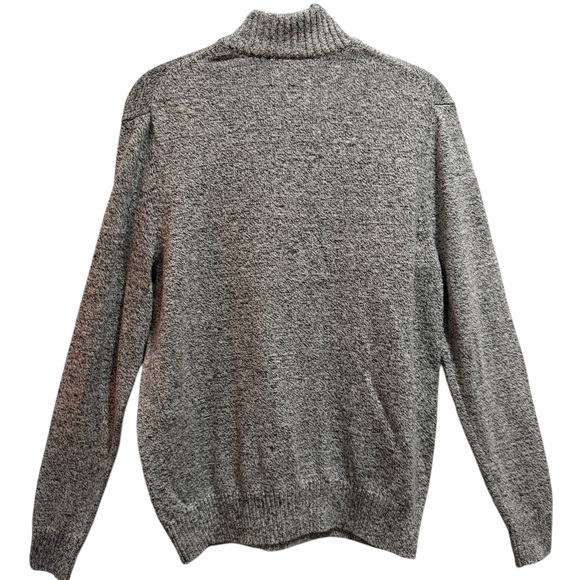 Croft & Barrow Charcoal Zip-Up Sweater - Picture 3 of 4